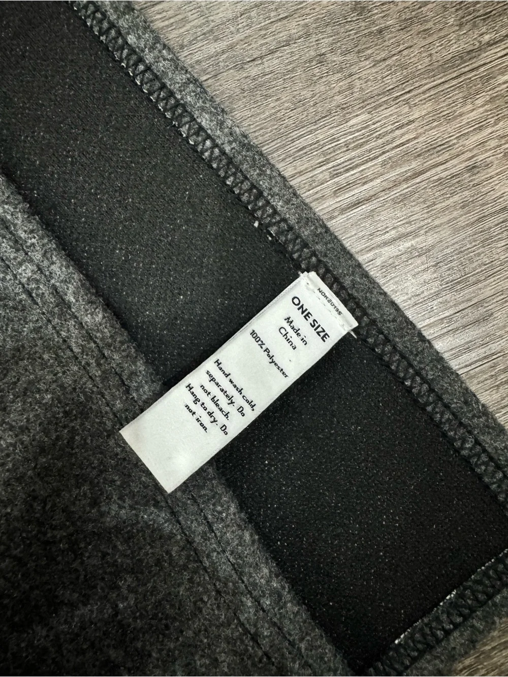Nordstrom Charcoal Gray Open-Front Knit Poncho